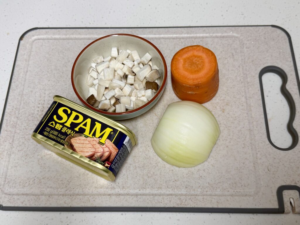 햄야채볶음밥 레시피 재료