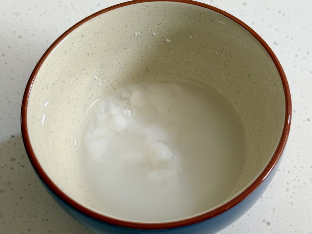 전복 해물찜 전분물 만들기